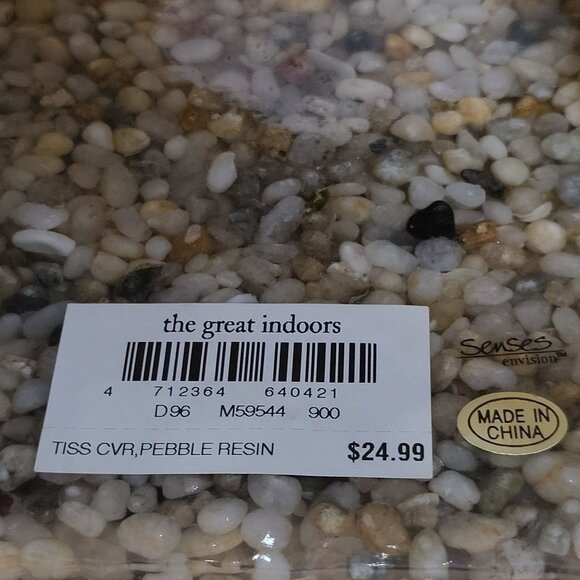 The Great Indoors Tissue Cover Pebble Resin - Picture 12 of 12